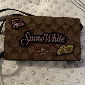 Coach Brown Snow White Themed Crossbody